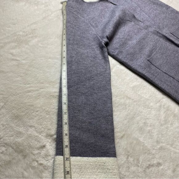Oliver by Escio Knit Gray and Cream Open Front Cardigan Size Medium - Picture 7 of 7